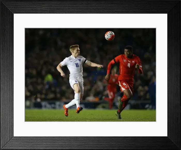 Framed Print : U21 Europe Championship Qualifier: England vs. Switzerland (16 November 2015) - Intense Match Action at American Express Community Stadium, Brighton and Hove Framed Print : U21 Europe Championship Qualifier: England vs. Switzerland (16 November 2015) - Intense Match Action at American Express Community Stadium, Brighton and Hove