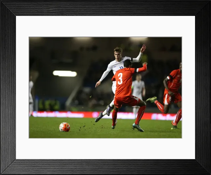 Framed Print : England U21s vs. Switzerland: U21 European Championship Qualifier at Brighton and Hove Albion's American Express Community Stadium (16 November 2015) Framed Print : England U21s vs. Switzerland: U21 European Championship Qualifier at Brighton and Hove Albion's American Express Community Stadium (16 November 2015)