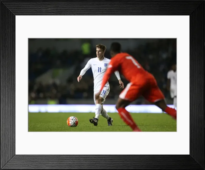 Framed Print : U21 Europe Championship Qualifier: England vs. Switzerland (16 November 2015) - Intense Match Action at Brighton and Hove Albion FC Framed Print : U21 Europe Championship Qualifier: England vs. Switzerland (16 November 2015) - Intense Match Action at Brighton and Hove Albion FC