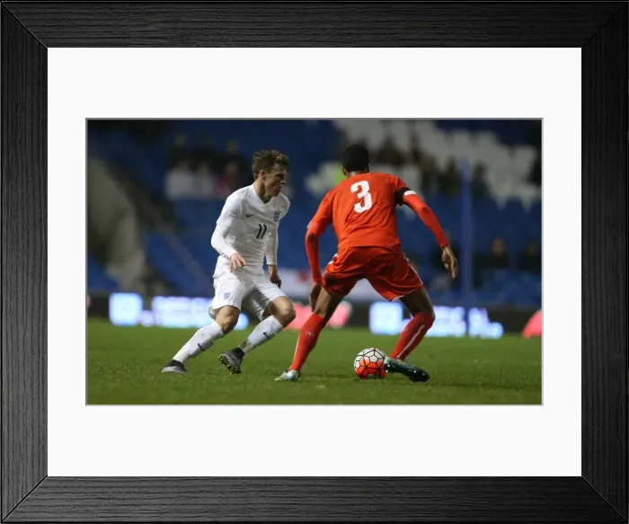 Framed Print : U21 European Championship Qualifier: England vs. Switzerland at Brighton and Hove Albion FC (16 November 2015) Framed Print : U21 European Championship Qualifier: England vs. Switzerland at Brighton and Hove Albion FC (16 November 2015)