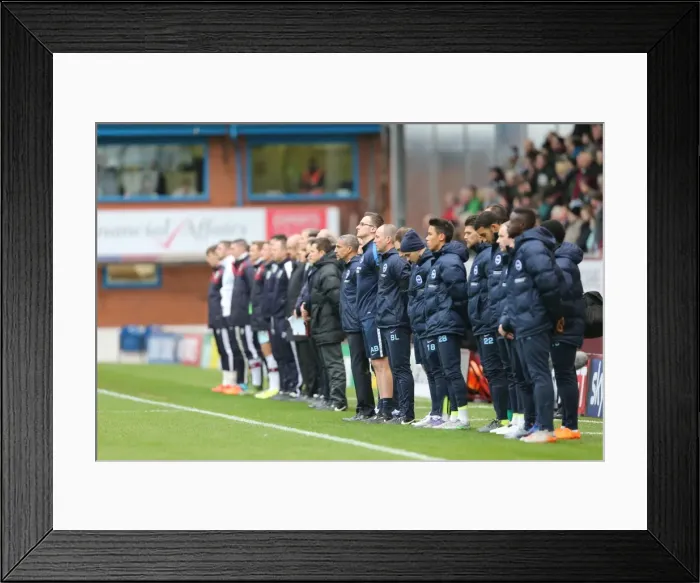 Framed Print : Championship Showdown: Burnley vs. Brighton & Hove Albion at Turf Moor (Nov 2015) Framed Print : Championship Showdown: Burnley vs. Brighton & Hove Albion at Turf Moor (Nov 2015)