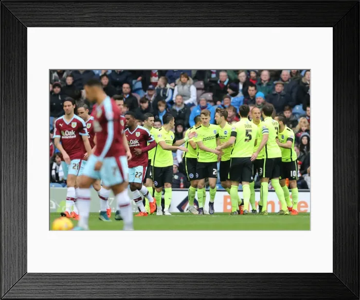 Framed Print : Championship Showdown: Burnley vs. Brighton & Hove Albion at Turf Moor (Nov 2015) Framed Print : Championship Showdown: Burnley vs. Brighton & Hove Albion at Turf Moor (Nov 2015)