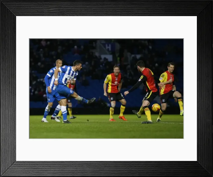 Framed Print : Brighton and Hove Albion vs. Birmingham City: Sky Bet Championship Showdown at American Express Community Stadium (November 28, 2015) Framed Print : Brighton and Hove Albion vs. Birmingham City: Sky Bet Championship Showdown at American Express Community Stadium (November 28, 2015)