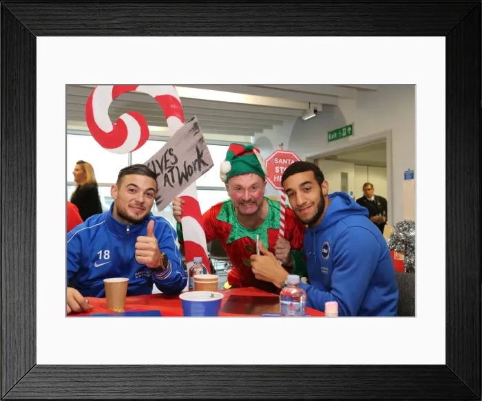 Framed Print : Young Seagulls Christmas Party 2015 at American Express Community Stadium Framed Print : Young Seagulls Christmas Party 2015 at American Express Community Stadium