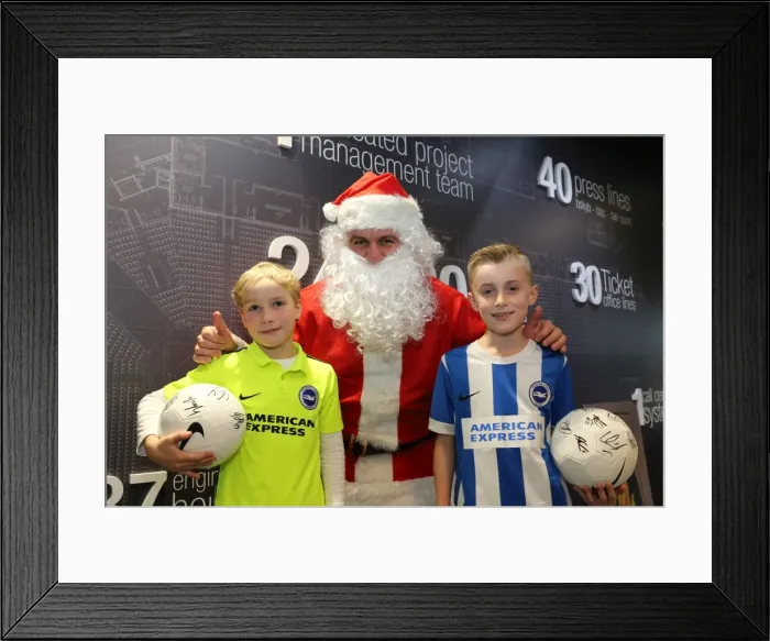 Framed Print : Young Seagulls Holiday Celebration at American Express Community Stadium, December 2015 Framed Print : Young Seagulls Holiday Celebration at American Express Community Stadium, December 2015