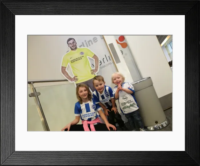 Framed Print : Young Seagulls Christmas Party 2015 at American Express Community Stadium