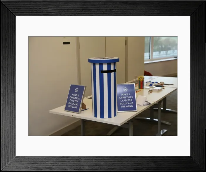 Framed Print : Young Seagulls Christmas Party 2015 at American Express Community Stadium Framed Print : Young Seagulls Christmas Party 2015 at American Express Community Stadium