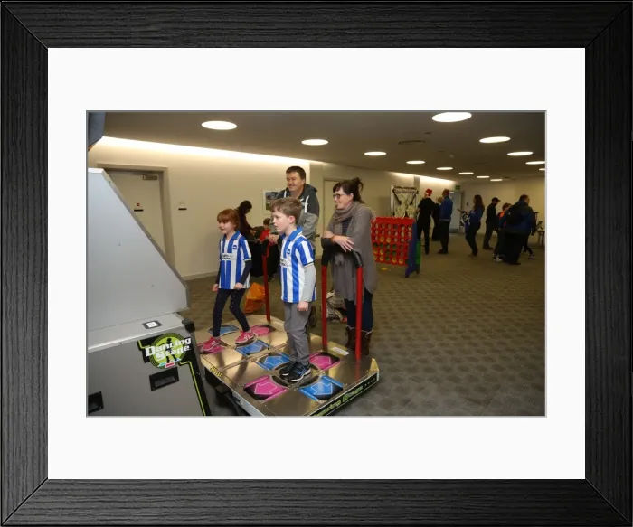 Framed Print : Young Seagulls Christmas Party 2015 at American Express Community Stadium Framed Print : Young Seagulls Christmas Party 2015 at American Express Community Stadium