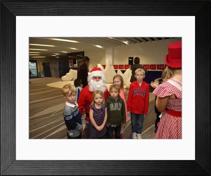 Framed Print : Young Seagulls Christmas Party 2015 at American Express Community Stadium Framed Print : Young Seagulls Christmas Party 2015 at American Express Community Stadium