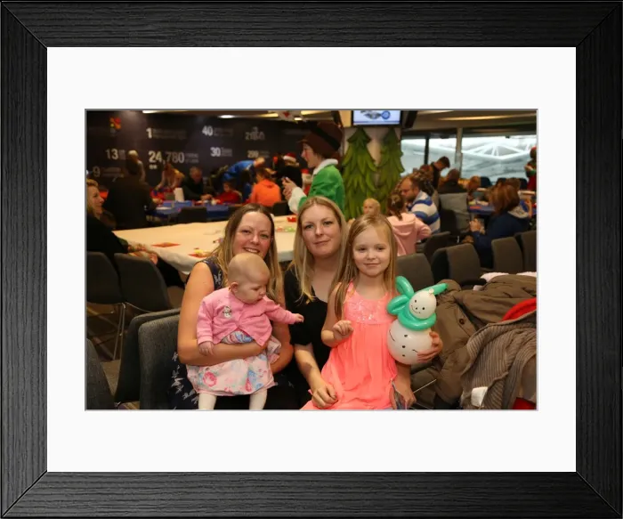 Framed Print : Young Seagulls Christmas Party 2015 at American Express Community Stadium Framed Print : Young Seagulls Christmas Party 2015 at American Express Community Stadium