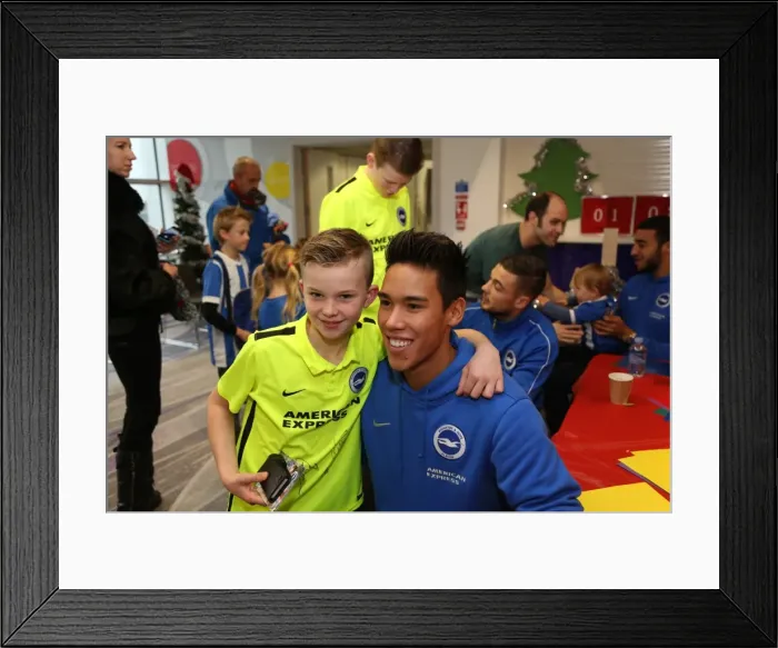 Framed Print : Young Seagulls Christmas Party 2015 at American Express Community Stadium Framed Print : Young Seagulls Christmas Party 2015 at American Express Community Stadium