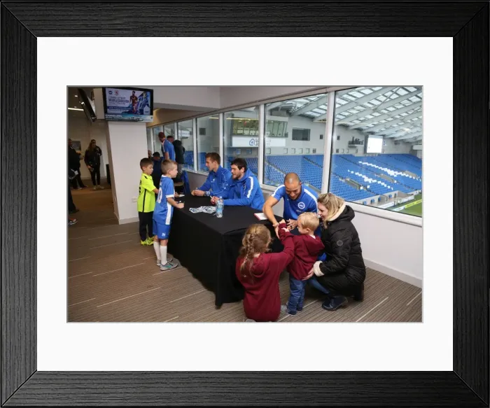 Framed Print : Young Seagulls Christmas Party 2015 at American Express Community Stadium Framed Print : Young Seagulls Christmas Party 2015 at American Express Community Stadium