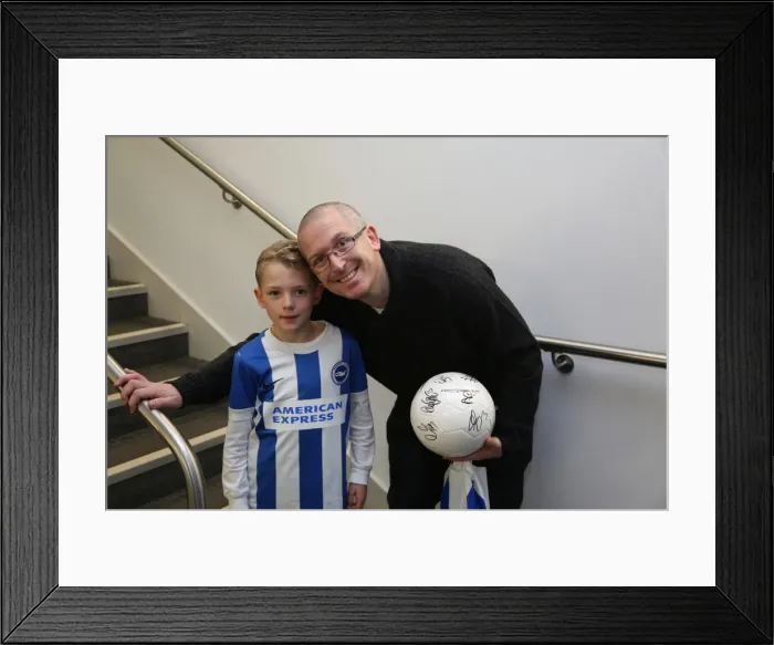 Framed Print : Young Seagulls Christmas Party 2015 at American Express Community Stadium Framed Print : Young Seagulls Christmas Party 2015 at American Express Community Stadium