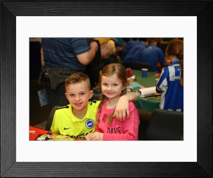 Framed Print : Young Seagulls Christmas Party 2015 at American Express Community Stadium Framed Print : Young Seagulls Christmas Party 2015 at American Express Community Stadium