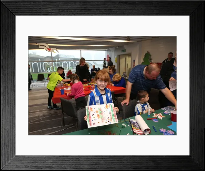 Framed Print : Young Seagulls Christmas Party 2015 at American Express Community Stadium Framed Print : Young Seagulls Christmas Party 2015 at American Express Community Stadium
