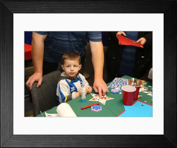 Framed Print : Young Seagulls Christmas Party 2015 at American Express Community Stadium Framed Print : Young Seagulls Christmas Party 2015 at American Express Community Stadium