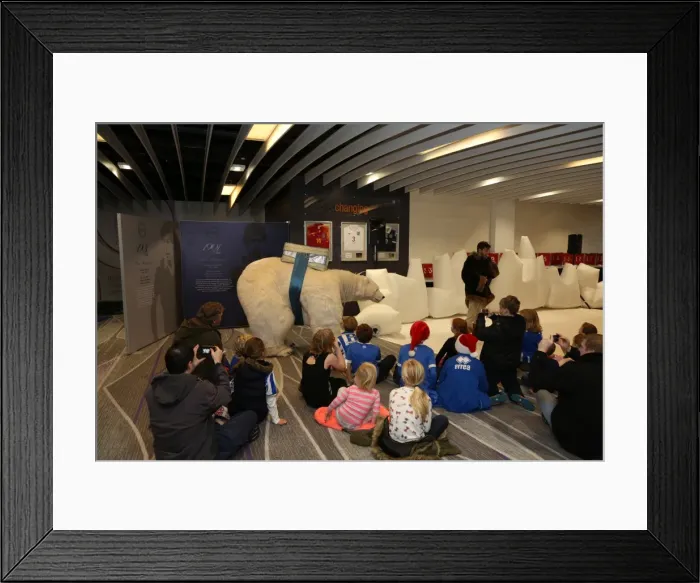 Framed Print : Young Seagulls Christmas Party 2015 at American Express Community Stadium Framed Print : Young Seagulls Christmas Party 2015 at American Express Community Stadium