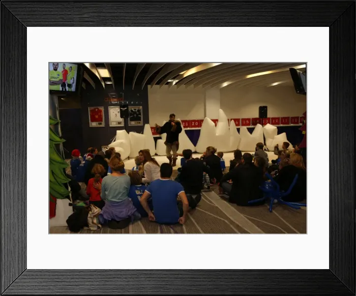Framed Print : Young Seagulls Christmas Party 2015 at American Express Community Stadium