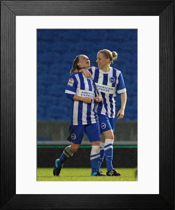 Framed Print : Brighton & Hove Albion Women vs Charlton Athletic Ladies: FA Womens Premier League Clash at American Express Community Stadium (December 2015) Framed Print : Brighton & Hove Albion Women vs Charlton Athletic Ladies: FA Womens Premier League Clash at American Express Community Stadium (December 2015)