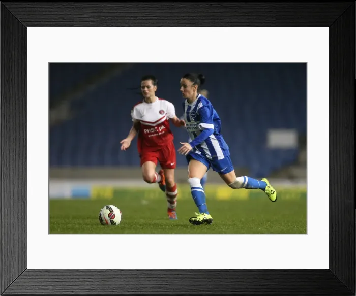 Framed Print : FA Womens Premier League: Brighton & Hove Albion Women vs Charlton Athletic Ladies Clash at American Express Community Stadium (December 2015) Framed Print : FA Womens Premier League: Brighton & Hove Albion Women vs Charlton Athletic Ladies Clash at American Express Community Stadium (December 2015)