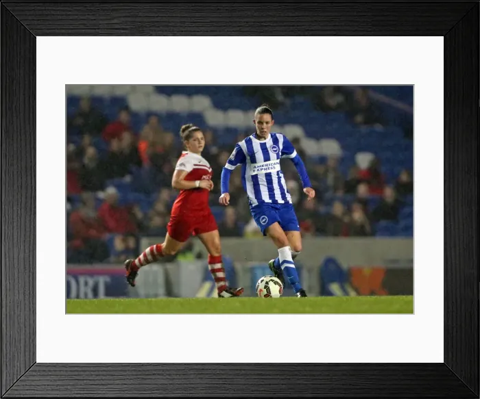 Framed Print : Brighton & Hove Albion Women vs Charlton Athletic Ladies: FA Womens Premier League Clash at American Express Community Stadium (December 2015) Framed Print : Brighton & Hove Albion Women vs Charlton Athletic Ladies: FA Womens Premier League Clash at American Express Community Stadium (December 2015)