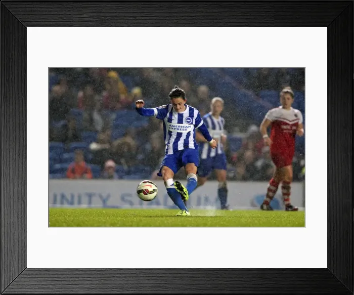 Framed Print : FA Women's Premier League: Brighton & Hove Albion Women vs Charlton Athletic Ladies Clash at American Express Community Stadium (December 2015) Framed Print : FA Women's Premier League: Brighton & Hove Albion Women vs Charlton Athletic Ladies Clash at American Express Community Stadium (December 2015)