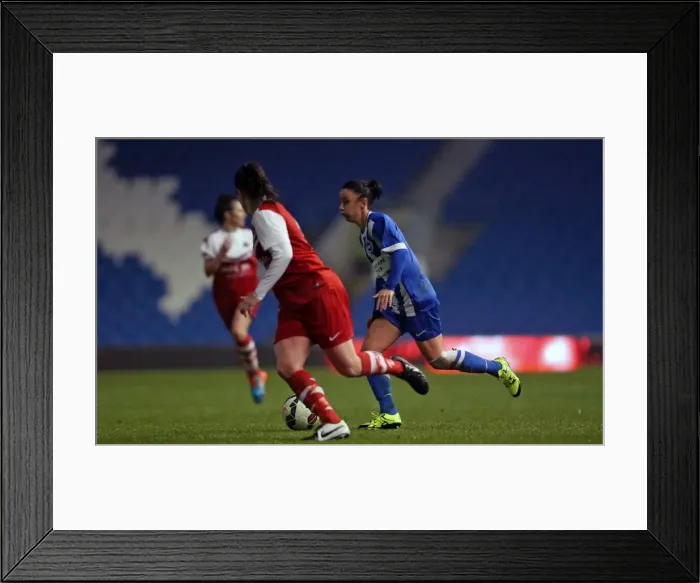Framed Print : Brighton & Hove Albion Women vs Charlton Athletic Ladies: FA Womens Premier League Clash at American Express Community Stadium (December 2015) Framed Print : Brighton & Hove Albion Women vs Charlton Athletic Ladies: FA Womens Premier League Clash at American Express Community Stadium (December 2015)