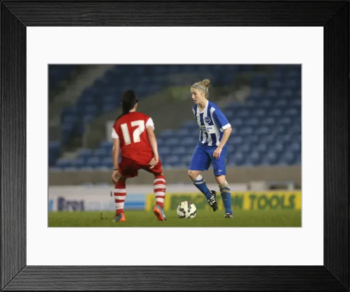 Framed Print : Brighton & Hove Albion Women vs Charlton Athletic Ladies: FA Womens Premier League Showdown at American Express Community Stadium (December 2015) Framed Print : Brighton & Hove Albion Women vs Charlton Athletic Ladies: FA Womens Premier League Showdown at American Express Community Stadium (December 2015)