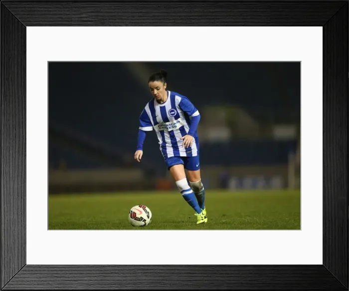Framed Print : Brighton & Hove Albion Women vs Charlton Athletic Ladies: FA Womens Premier League Showdown at American Express Community Stadium (December 2015) Framed Print : Brighton & Hove Albion Women vs Charlton Athletic Ladies: FA Womens Premier League Showdown at American Express Community Stadium (December 2015)