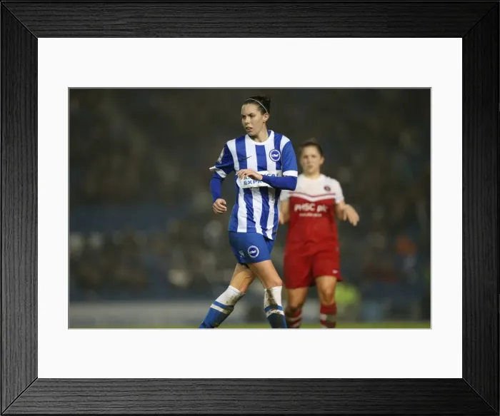 Framed Print : Brighton & Hove Albion Women vs Charlton Athletic Ladies: FA Womens Premier League Clash at American Express Community Stadium (December 2015) Framed Print : Brighton & Hove Albion Women vs Charlton Athletic Ladies: FA Womens Premier League Clash at American Express Community Stadium (December 2015)