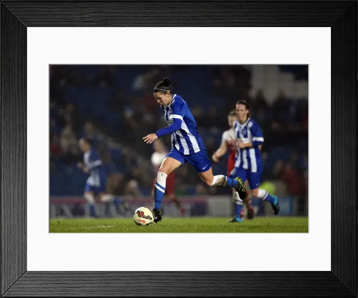 Framed Print : FA Womens Premier League: Brighton & Hove Albion Women vs Charlton Athletic Ladies Clash at American Express Community Stadium (December 2015) Framed Print : FA Womens Premier League: Brighton & Hove Albion Women vs Charlton Athletic Ladies Clash at American Express Community Stadium (December 2015)