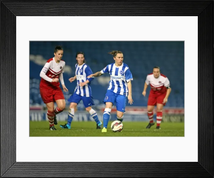 Framed Print : Brighton & Hove Albion Women vs Charlton Athletic Ladies: FA Womens Premier League Showdown at American Express Community Stadium (December 2015) Framed Print : Brighton & Hove Albion Women vs Charlton Athletic Ladies: FA Womens Premier League Showdown at American Express Community Stadium (December 2015)