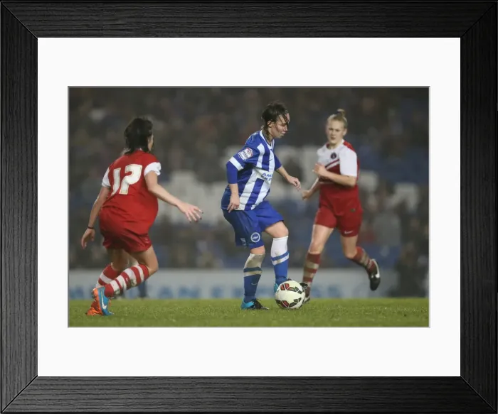 Framed Print : Brighton & Hove Albion Women vs Charlton Athletic Ladies: FA Women's Premier League Showdown at American Express Community Stadium (December 2015) Framed Print : Brighton & Hove Albion Women vs Charlton Athletic Ladies: FA Women's Premier League Showdown at American Express Community Stadium (December 2015)