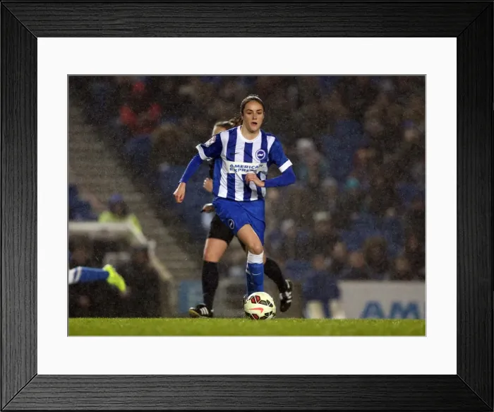 Framed Print : FA Womens Premier League: Brighton & Hove Albion Women vs Charlton Athletic Ladies Clash at American Express Community Stadium (December 2015) Framed Print : FA Womens Premier League: Brighton & Hove Albion Women vs Charlton Athletic Ladies Clash at American Express Community Stadium (December 2015)