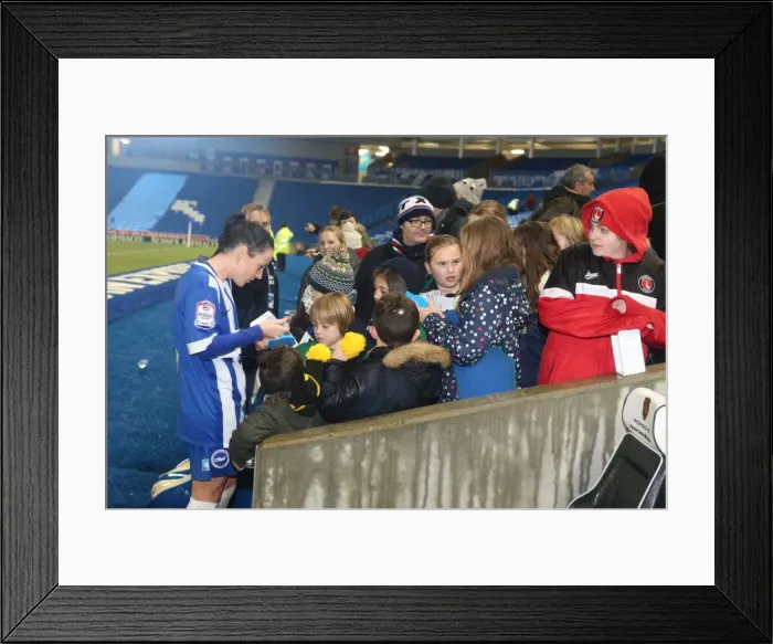 Framed Print : Brighton & Hove Albion Women vs Charlton Athletic Ladies: FA Womens Premier League Showdown at American Express Community Stadium (December 2015) Framed Print : Brighton & Hove Albion Women vs Charlton Athletic Ladies: FA Womens Premier League Showdown at American Express Community Stadium (December 2015)