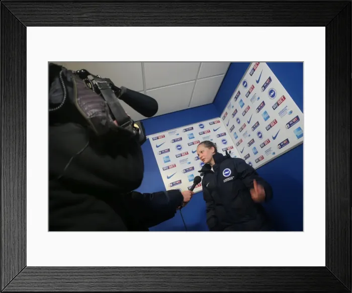 Framed Print : Brighton & Hove Albion Women vs Charlton Athletic Ladies: FA Womens Premier League Showdown at American Express Community Stadium (December 2015) Framed Print : Brighton & Hove Albion Women vs Charlton Athletic Ladies: FA Womens Premier League Showdown at American Express Community Stadium (December 2015)