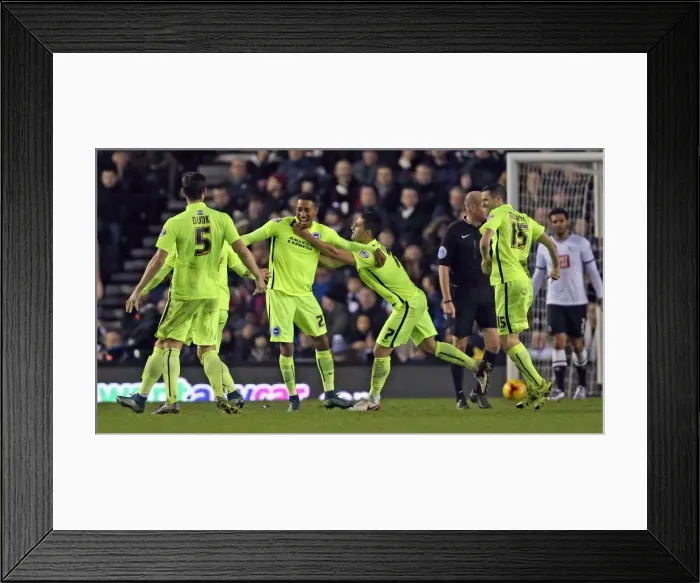 Framed Print : Sky Bet Championship Showdown: Derby County vs. Brighton and Hove Albion at iPro Stadium (12DEC15) Framed Print : Sky Bet Championship Showdown: Derby County vs. Brighton and Hove Albion at iPro Stadium (12DEC15)