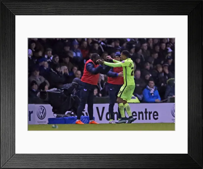 Framed Print : Championship Showdown: Derby County vs. Brighton & Hove Albion at iPro Stadium (12DEC15)