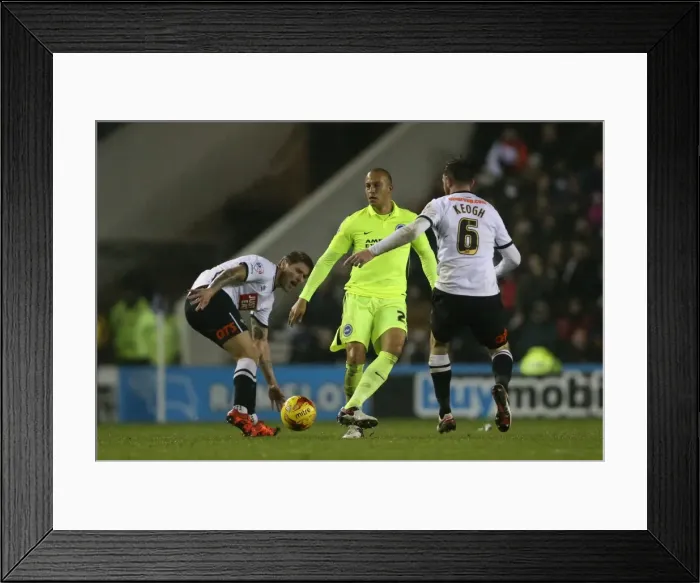 Framed Print : Intense Championship Showdown: Derby County vs. Brighton & Hove Albion at iPro Stadium (12DEC15) Framed Print : Intense Championship Showdown: Derby County vs. Brighton & Hove Albion at iPro Stadium (12DEC15)