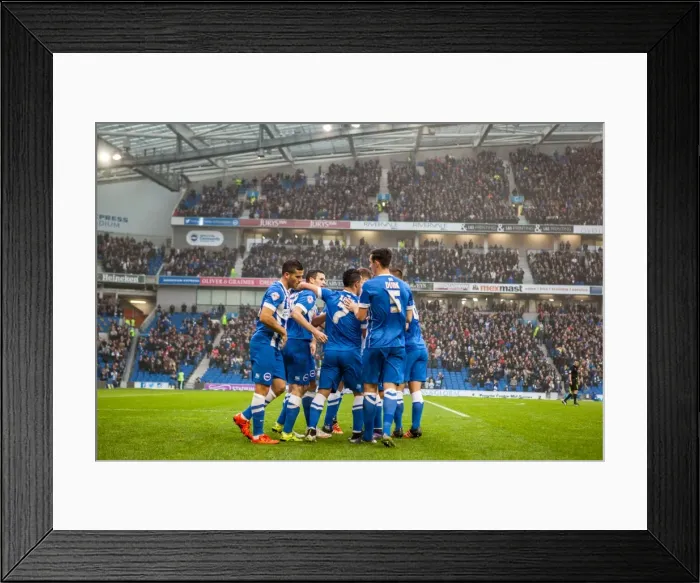 Framed Print : Brighton's Jamie Murphy Celebrates Dramatic Winning Goal Against Milton Keynes Dons (07NOV15) Framed Print : Brighton's Jamie Murphy Celebrates Dramatic Winning Goal Against Milton Keynes Dons (07NOV15)