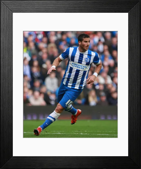Framed Print : Brighton's Hemed Scores in Championship Clash against Preston North End (24 / 10 / 2015) Framed Print : Brighton's Hemed Scores in Championship Clash against Preston North End (24 / 10 / 2015)