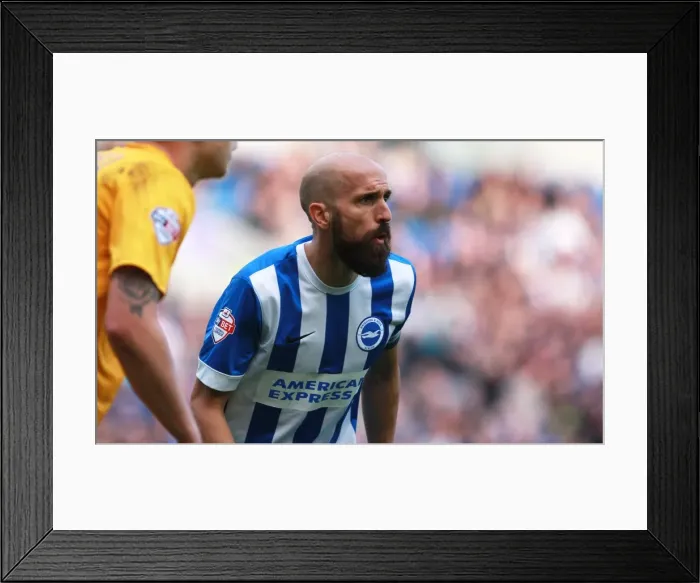 Framed Print : Bruno Saltor in Action: Brighton & Hove Albion vs. Preston North End, Sky Bet Championship 2015 Framed Print : Bruno Saltor in Action: Brighton & Hove Albion vs. Preston North End, Sky Bet Championship 2015