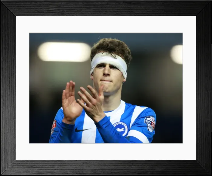 Framed Print : Brighton & Hove Albion's Solly March Celebrates with Fans after Championship Win vs Charlton Athletic (05DEC15) Framed Print : Brighton & Hove Albion's Solly March Celebrates with Fans after Championship Win vs Charlton Athletic (05DEC15)