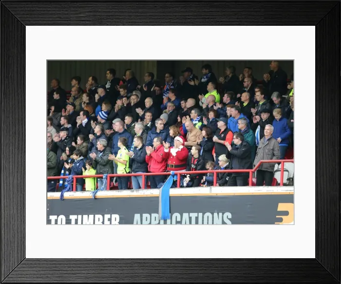 Framed Print : Intense Championship Showdown: Brentford vs. Brighton & Hove Albion at Griffin Park (26DEC15)