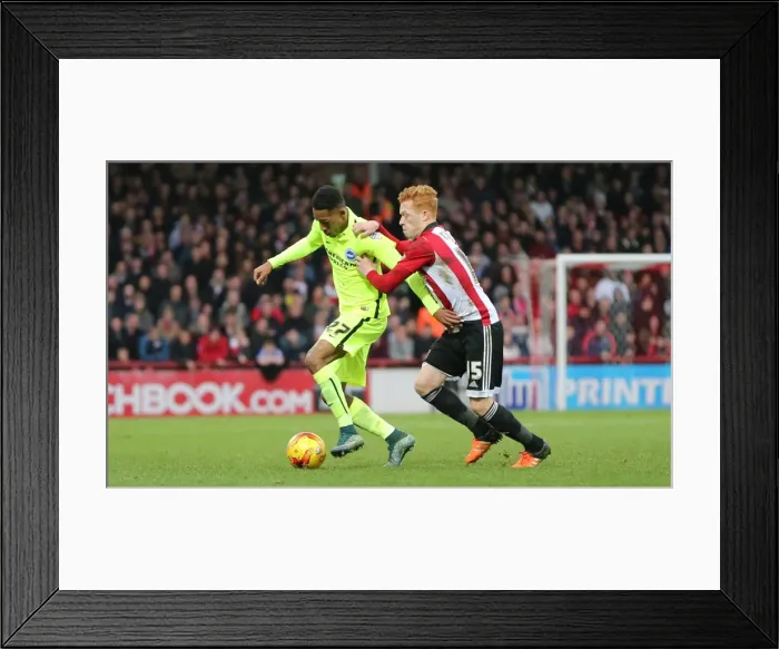 Framed Print : Championship Showdown: Brentford vs. Brighton & Hove Albion at Griffin Park (26DEC15)