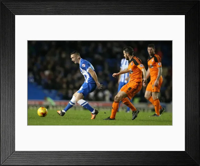 Framed Print : Brighton and Hove Albion vs Ipswich Town: A Championship Battle at American Express Community Stadium (29DEC15)
