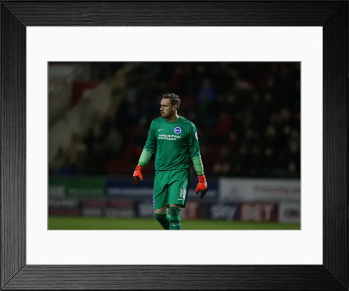 Framed Print : Intense Championship Showdown: Brighton & Hove Albion vs Rotherham United (12Jan16)