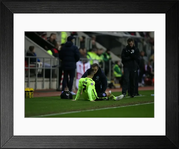 Framed Print : Brighton and Hove Albion vs. Rotherham United: Sky Bet Championship Clash (12JAN16) Framed Print : Brighton and Hove Albion vs. Rotherham United: Sky Bet Championship Clash (12JAN16)