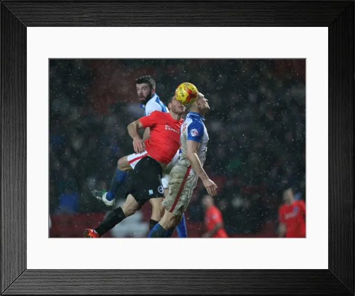 Framed Print : Intense Championship Showdown: Brighton and Hove Albion vs. Blackburn Rovers at Ewood Park (16 January 2016) Framed Print : Intense Championship Showdown: Brighton and Hove Albion vs. Blackburn Rovers at Ewood Park (16 January 2016)