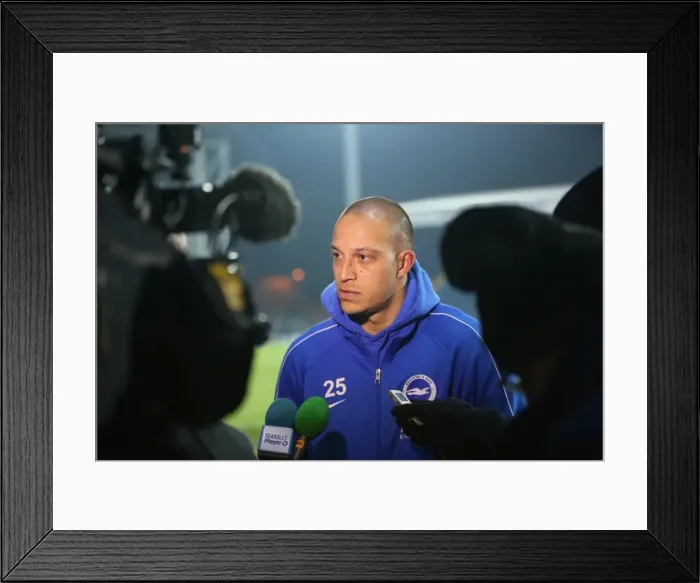 Framed Print : Intense Championship Showdown: Brighton and Hove Albion vs. Blackburn Rovers at Ewood Park (16 January 2016) Framed Print : Intense Championship Showdown: Brighton and Hove Albion vs. Blackburn Rovers at Ewood Park (16 January 2016)